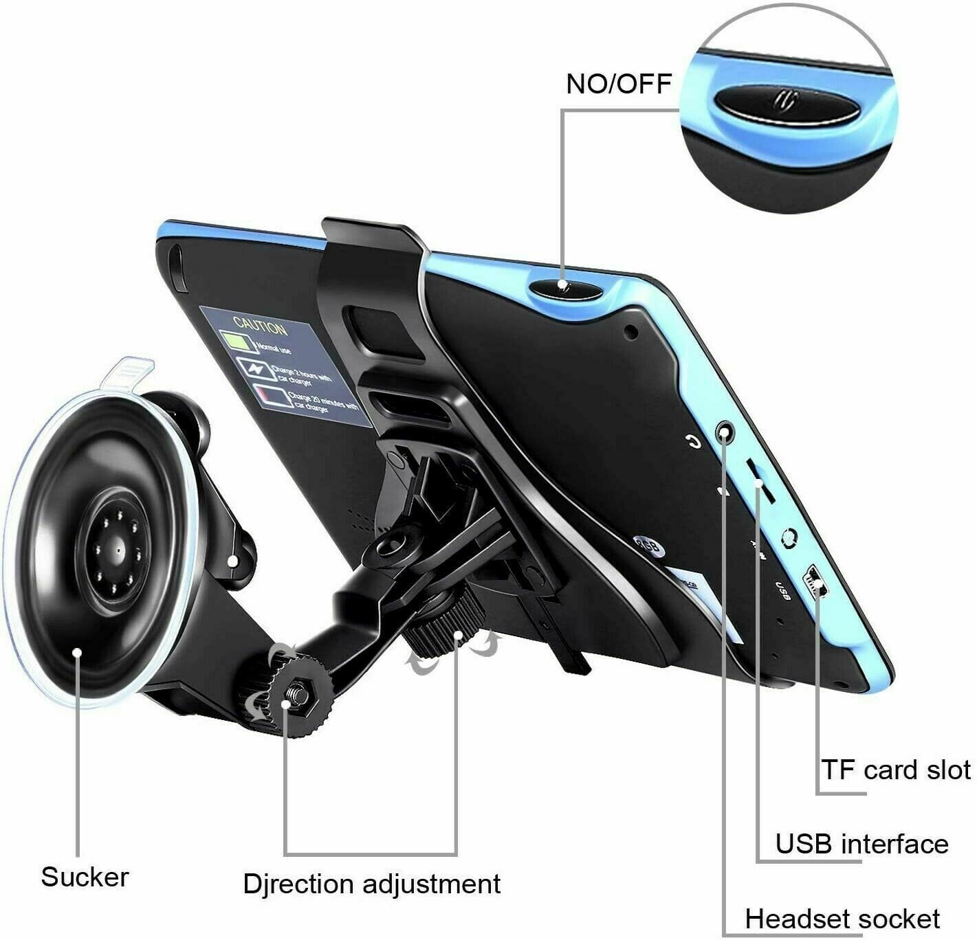 Compact Car GPS Navigation Touchscreen System