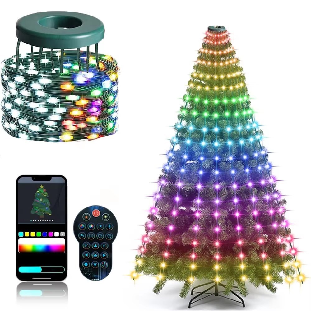Colorful Remote Control LED Christmas Tree Lights - Pexav