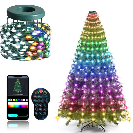 Colorful Remote Control LED Christmas Tree Lights - Pexav