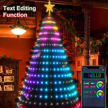 DIY Custom APP Control Smart Christmas Tree Lights – Waterproof LED Decorations with Easy Remote & Smart Control