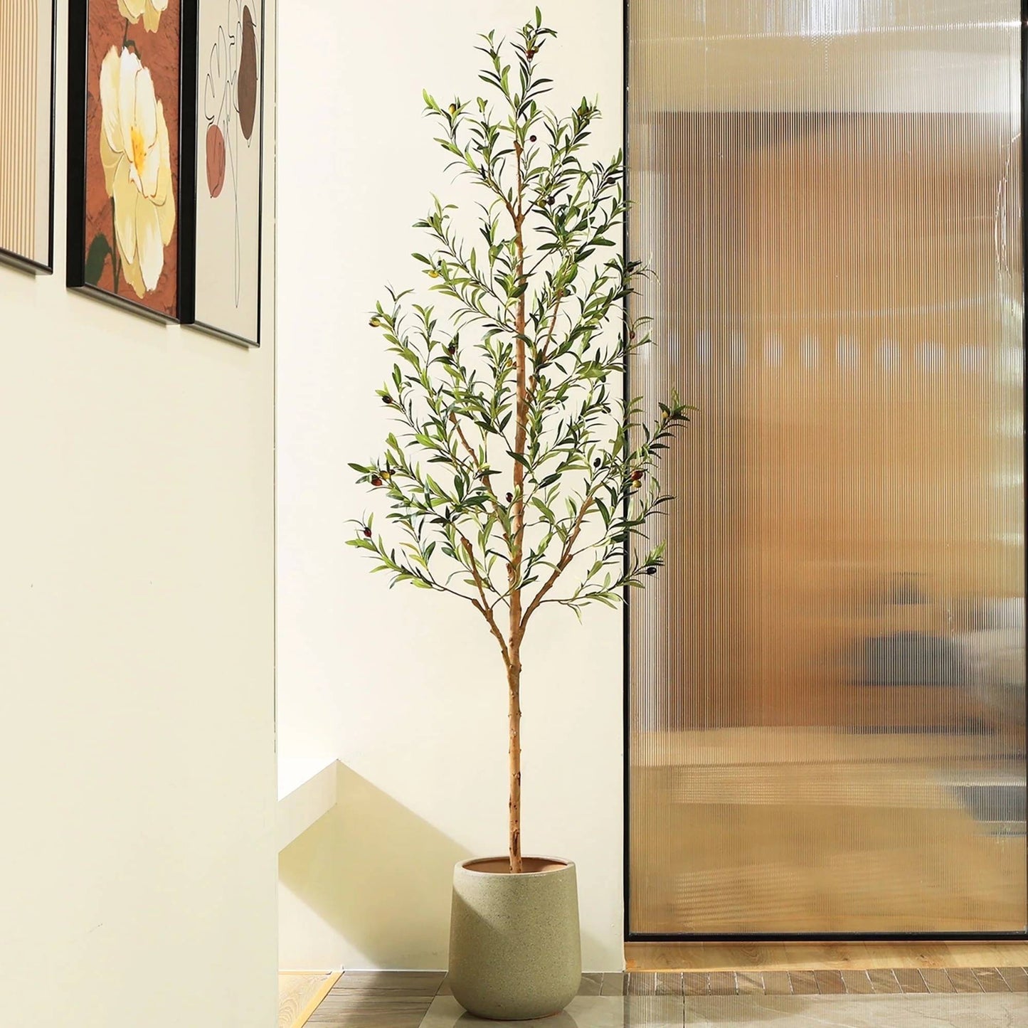 Artificial Green Olive Plant