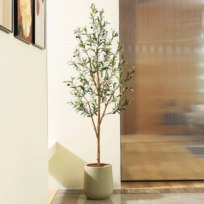 Artificial Green Olive Plant