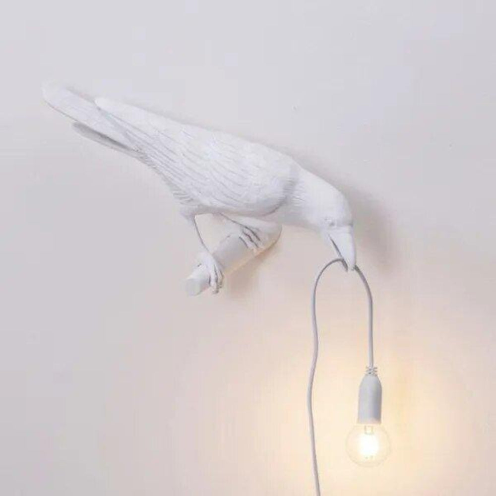 Decorative Table Lamp with Unique Crow Design – Warm LED Light for Gothic Home Decor 8