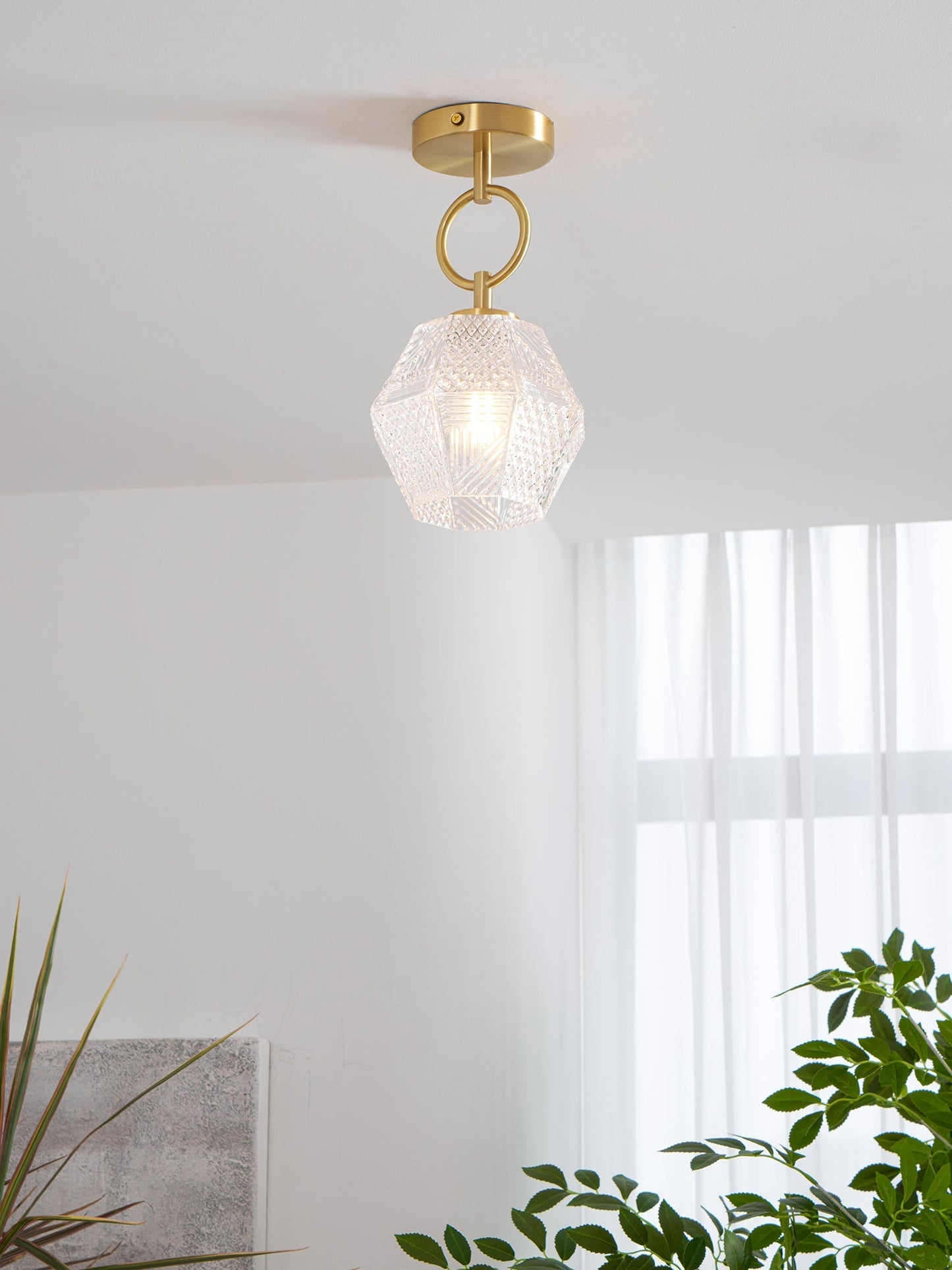 Luxurious Crystal Overhead Lamp