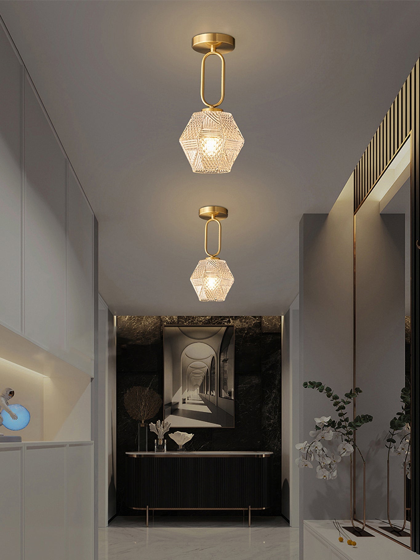 Luxurious Crystal Overhead Lamp