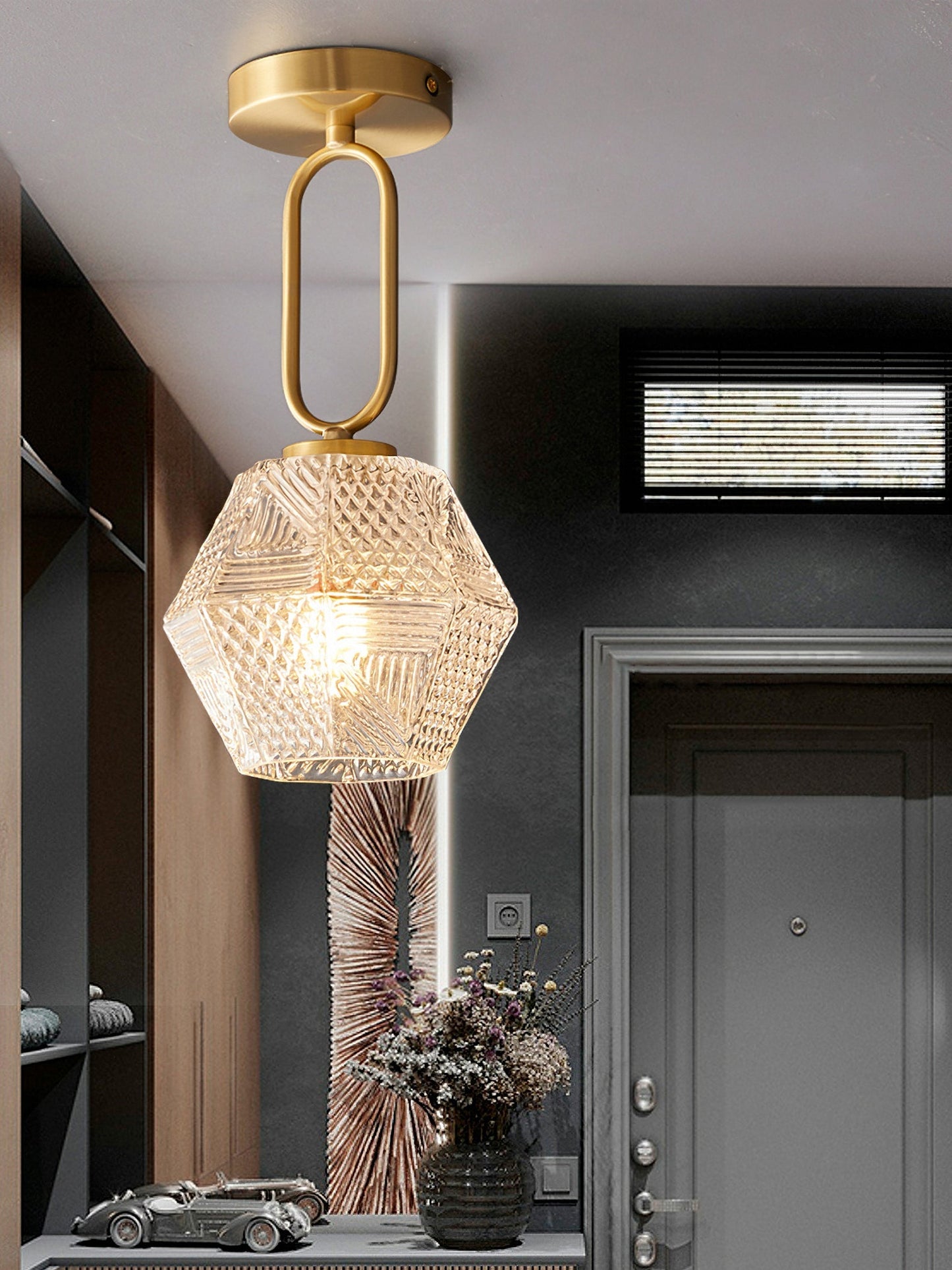 Luxurious Crystal Overhead Lamp
