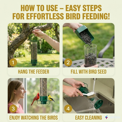 Squirrel Proof Bird Feeder with Weight Activated Defence