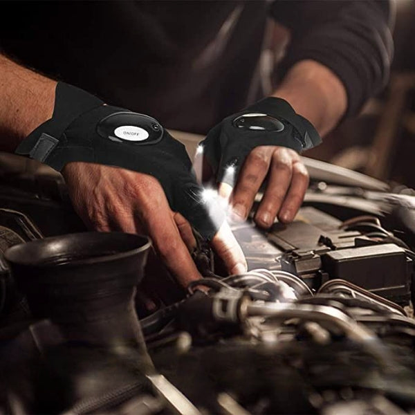 Waterproof LED Bike Gloves for Outdoor Activities