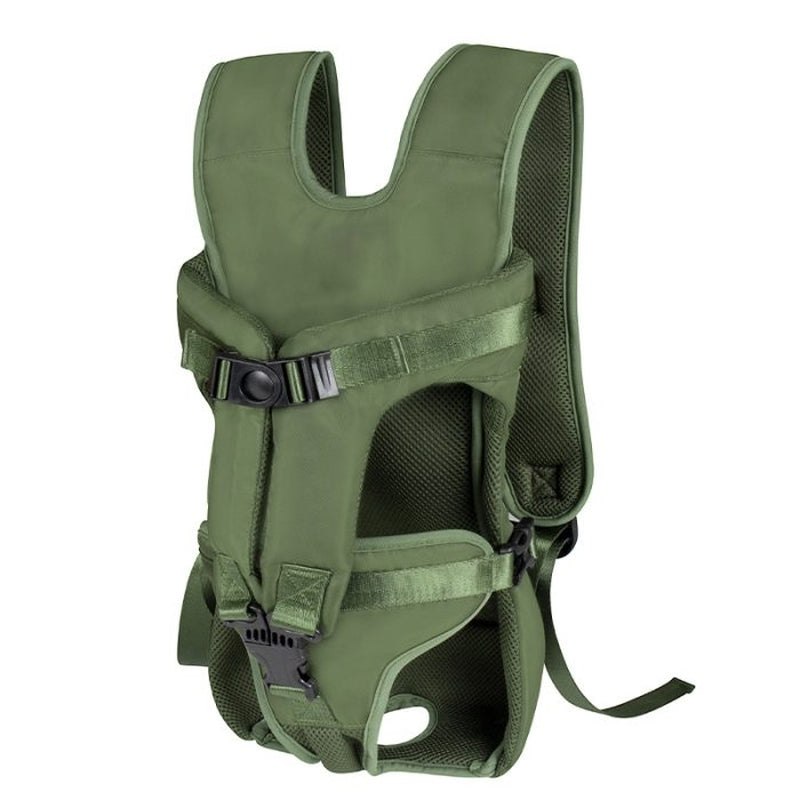 Dog Backpack Carrier, Legs Out Easy-fit Dog Front Carrier for Small Medium Dogs, Adjustable Hands-Free Dog Chest Carrier