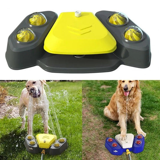 Fun Pet Splash Pad with Foot Pump and Spray - Pexav
