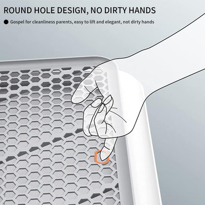 Dog Potty Training Toilet – Plastic Pee Pad Holder with Removable Net, Anti-Splash Guard & Easy Clean Tray