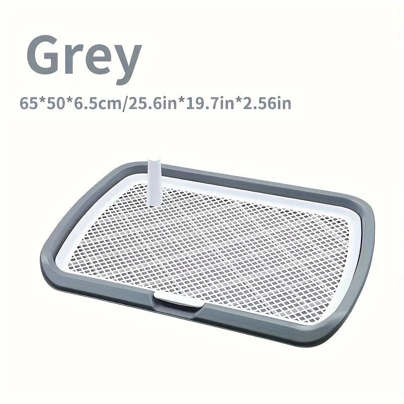 Dog Potty Training Toilet – Plastic Pee Pad Holder with Removable Net, Anti-Splash Guard & Easy Clean Tray