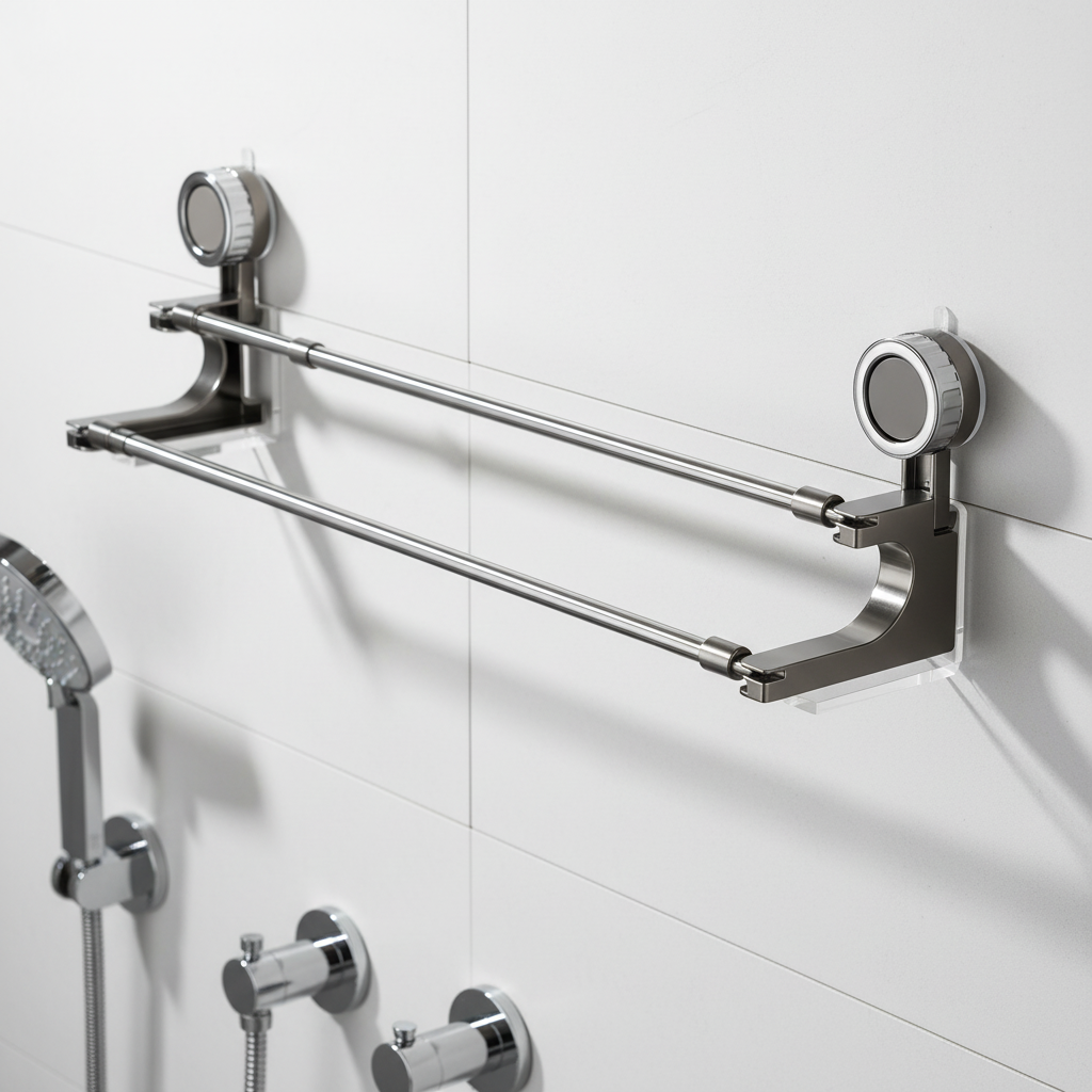 Stainless Steel Wall Mounted Towel Rack - Pexav
