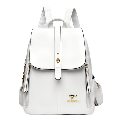 Stylish Ladies Water Resistant Leather Backpack Bag