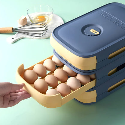 Space Saving Plastic Egg Container