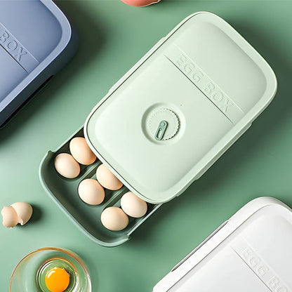 Space Saving Plastic Egg Container