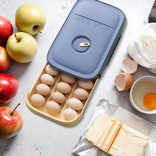 Space Saving Plastic Egg Container