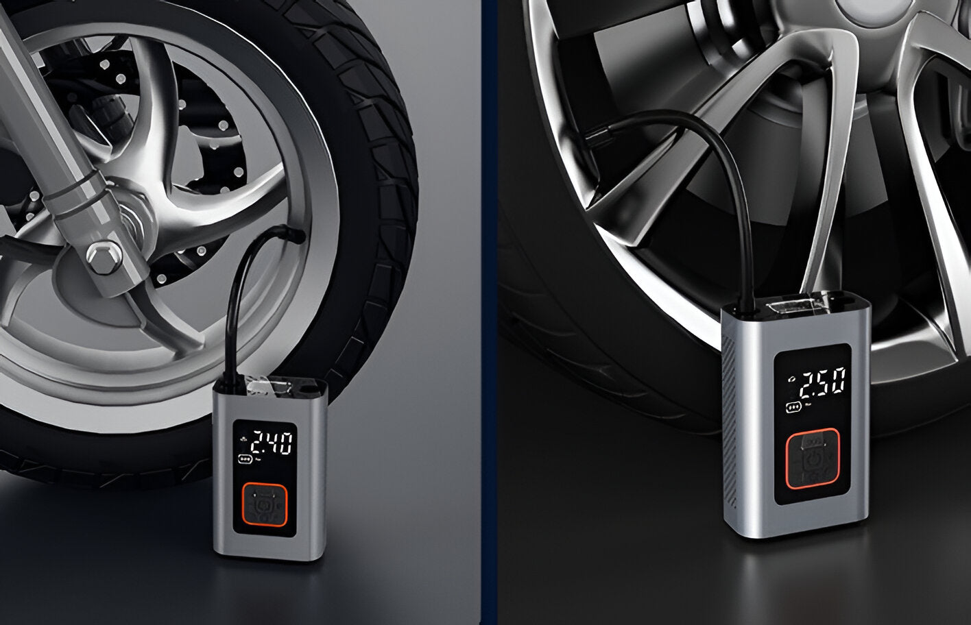 Compact Automatic Car Tire Air Pump - Pexav