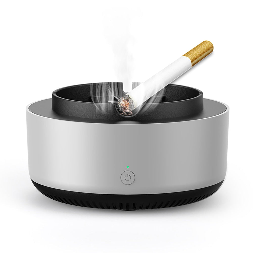 Compact Air Purifying Electric Ashtray with Odor Control - Pexav
