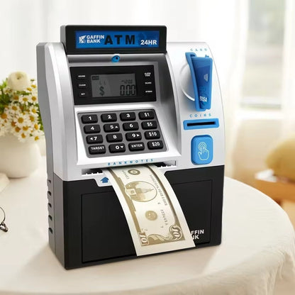 Secure Digital Coin Bank with Password and Card Reader - Pexav
