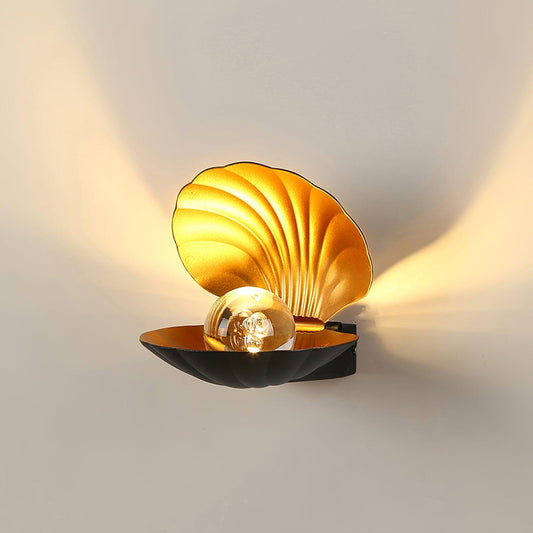 Chic Metal Shell LED Wall Light Sconce - Pexav