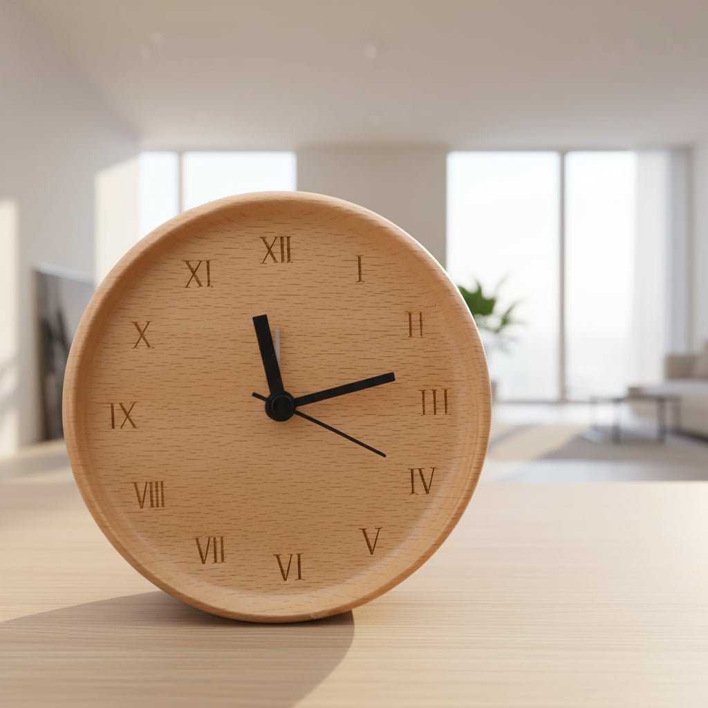 Simple Wooden Digital Alarm Clock for Bedroom and Desk - Pexav
