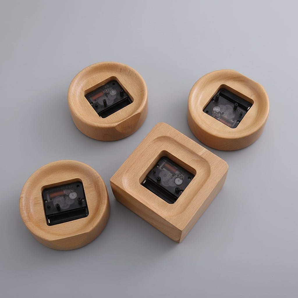 Elegant Beech Wood Alarm Clock with Silent Mechanism – Minimalist Design for Home and Office 1