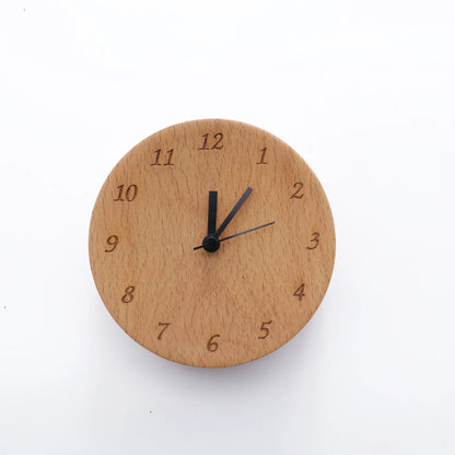Elegant Beech Wood Alarm Clock with Silent Mechanism – Minimalist Design for Home and Office 5
