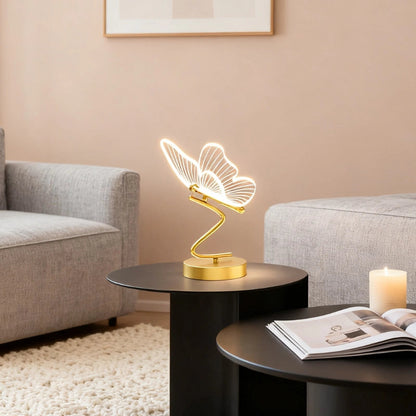 Elegant Butterfly Table Lamp – Rechargeable Cordless Design with Adjustable Lighting for Bedroom or Nightstand 3