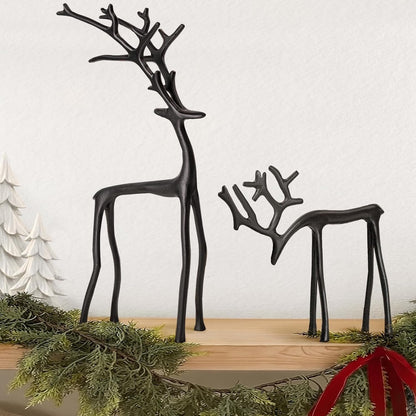Elegant Christmas Table Centerpiece Set – Sculptural Reindeer Table Decoration for Festive Holiday Decor 5
