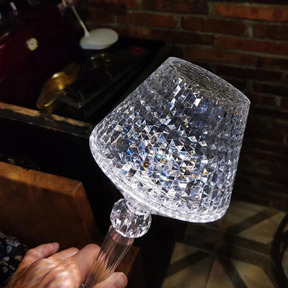 Elegant Crystal Cordless Table Lamp with Touch Control – 16 Color Options for Bedside and Bedroom Décor 4