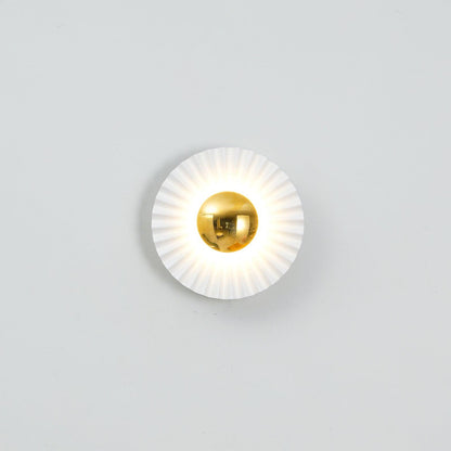 Stylish White Wall Sconce with Soft Shade - Pexav