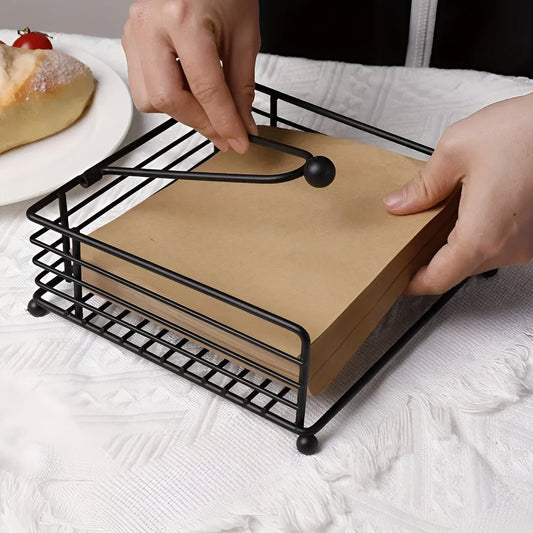 Stylish Metal Napkin Holder for Dining Table - Pexav