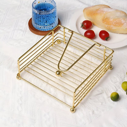 Elegant Matte Black Napkin Holder for Table – Durable Iron Serviette Holder with Stylish Design 2