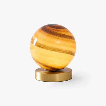 Elegant Table Lamp with Marble Sphere and Brass Base – Stylish Bedside or Desk Lamp for Living Room Lighting 1
