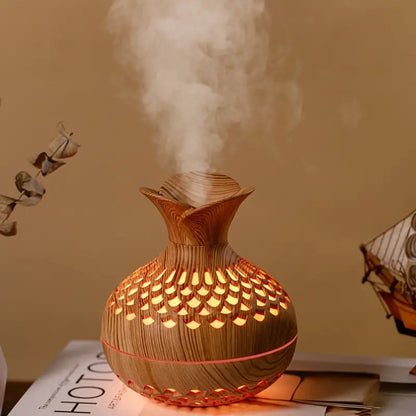 Compact Essential Oil Diffuser with LED Light - Pexav