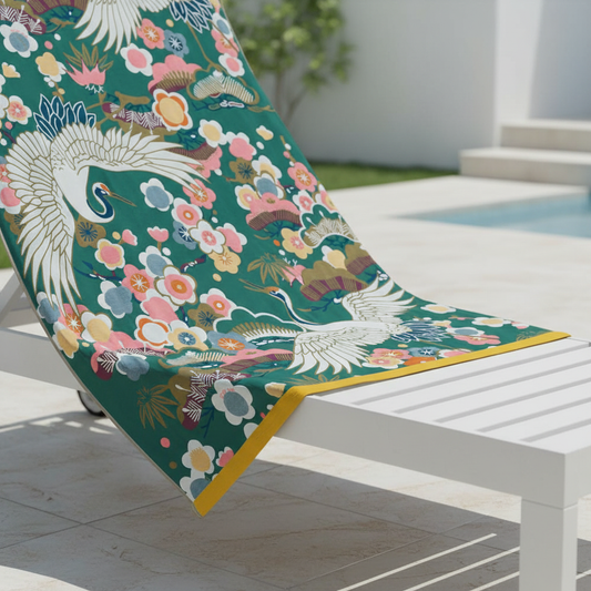 Colorful Floral Bathroom Towel Set - Pexav