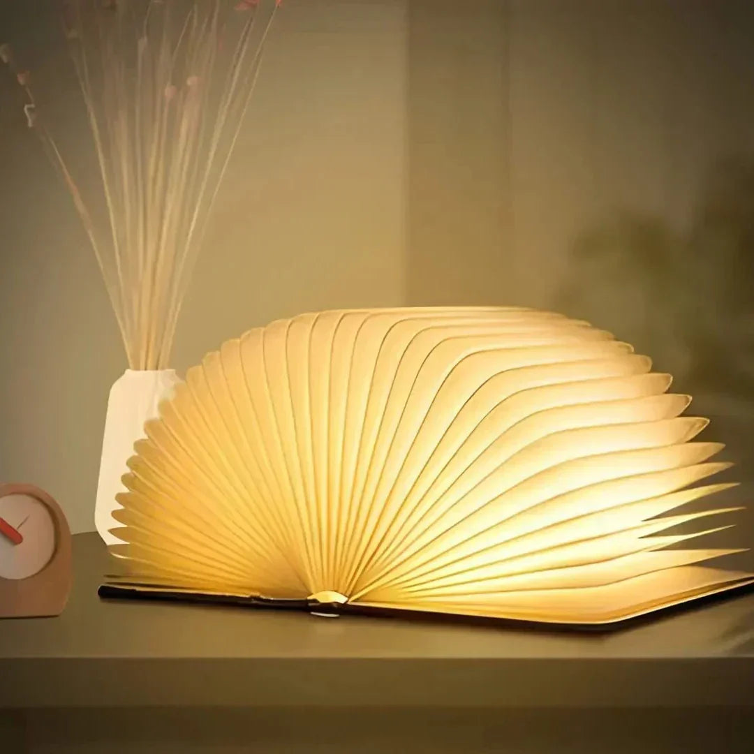 Compact Book Style LED Desk Lamp Dimmable Light