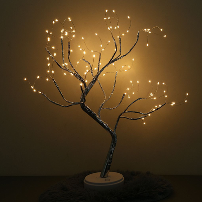 Enchanting Glowing Tree Lamp with Flexible Branches – Battery Operated Table Lamp with 108 Drops or 36 Pearls for Cozy Ambiance 6