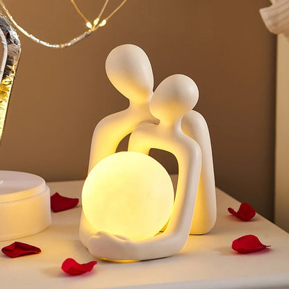 Romantic Pair Heart Table Night Lamp - Pexav