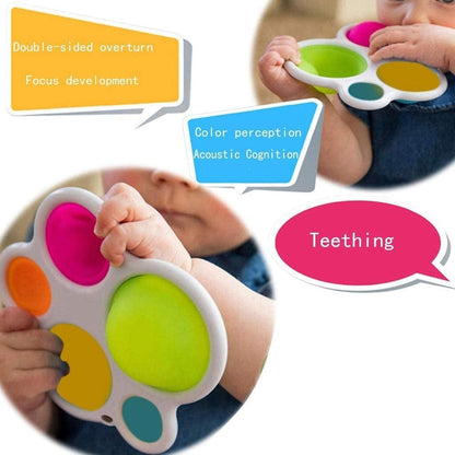 Exercise Board: Colorful Infant Toy with Multiple Silicone Bubble Sizes, Safe for Ages 6+ Months