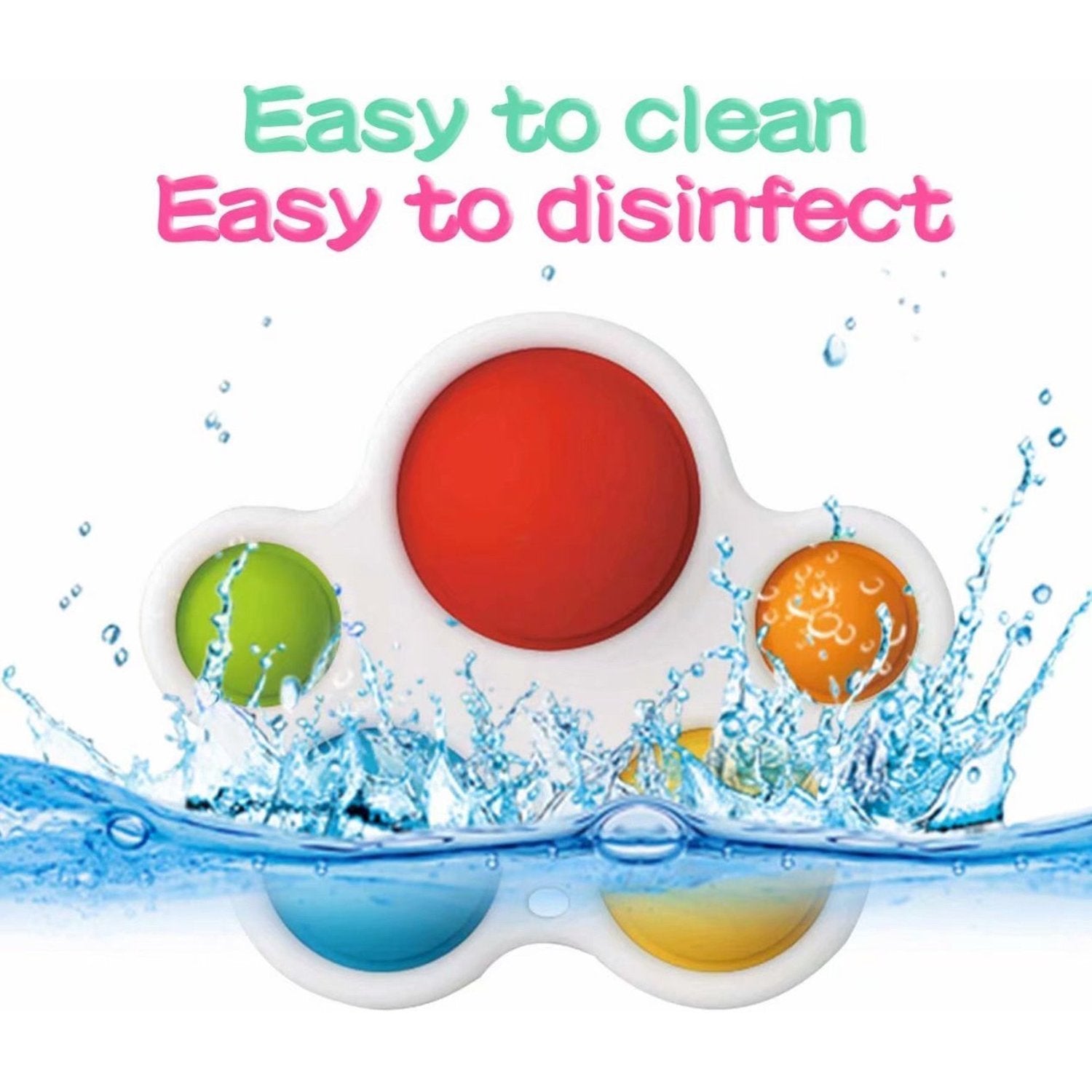 Exercise Board: Colorful Infant Toy with Multiple Silicone Bubble Sizes, Safe for Ages 6+ Months