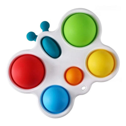 Exercise Board: Colorful Infant Toy with Multiple Silicone Bubble Sizes, Safe for Ages 6+ Months