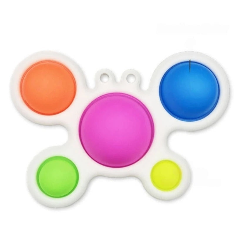 Exercise Board: Colorful Infant Toy with Multiple Silicone Bubble Sizes, Safe for Ages 6+ Months
