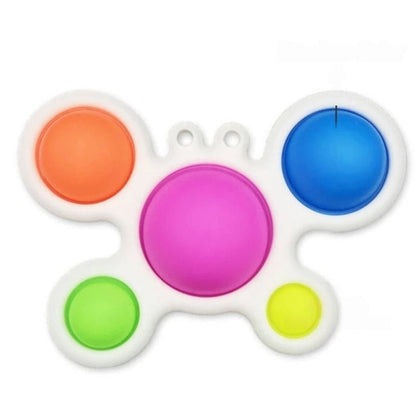 Exercise Board: Colorful Infant Toy with Multiple Silicone Bubble Sizes, Safe for Ages 6+ Months