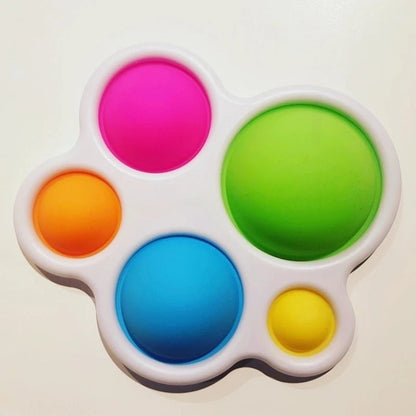 Exercise Board: Colorful Infant Toy with Multiple Silicone Bubble Sizes, Safe for Ages 6+ Months