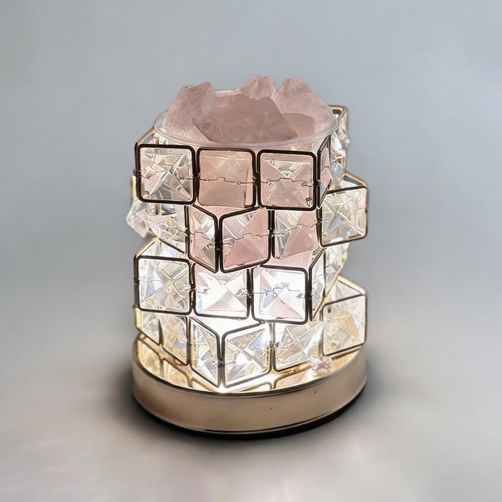 Exquisite Square Crystal Table Lamp with Touch Switch – Elegant Bedside Table Lamp for Bedroom and Living Room 9