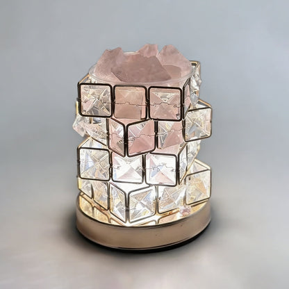 Exquisite Square Crystal Table Lamp with Touch Switch – Elegant Bedside Table Lamp for Bedroom and Living Room 9