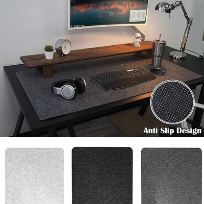 Extra Large Felt Desk Mat – Pad Protector for Office Keyboard & Mouse with Non-Slip Base, Slim Easy-to-Use Design