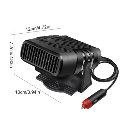 Compact 12V Car Heater and Fan